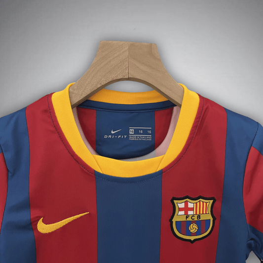 10/11 FC Barcelona Home Kids Size Kit