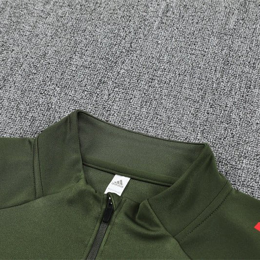 25/26 Bayern München Training Green Tracksuit