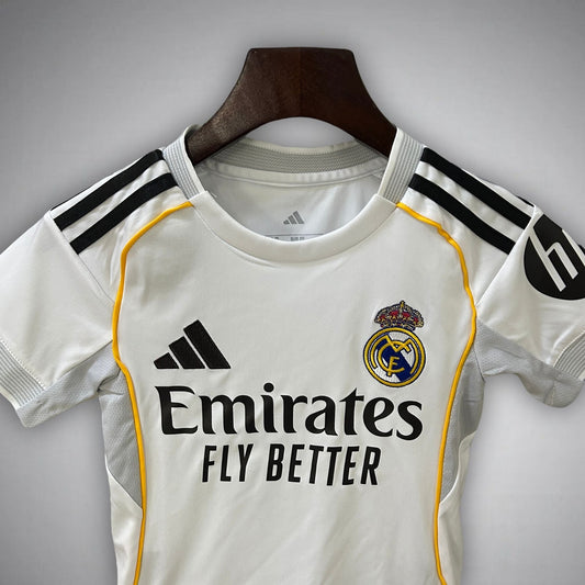 25/26 Real Madrid Home Kids Size Kit