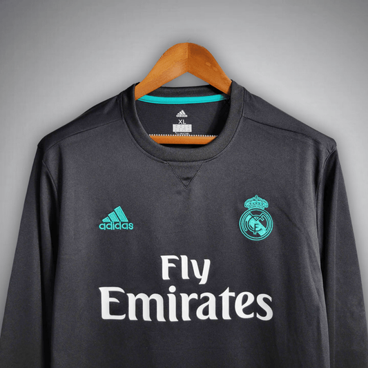 17/18 Real Madrid Long Sleeve Away Kit