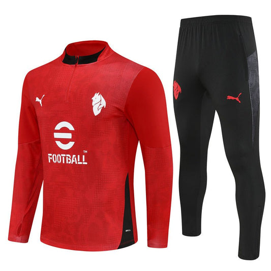 25/26 AC Milan Training Red Kids Size Tracksuit