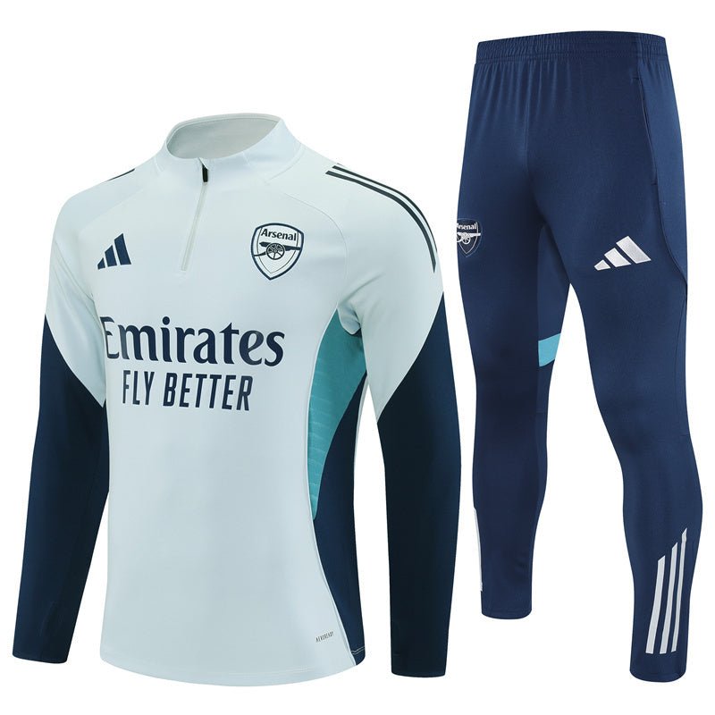 25/26 Arsenal Training White Kids Size Tracksuit