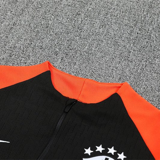 25/26 Brazil Training Black Kids Size Tracksuit