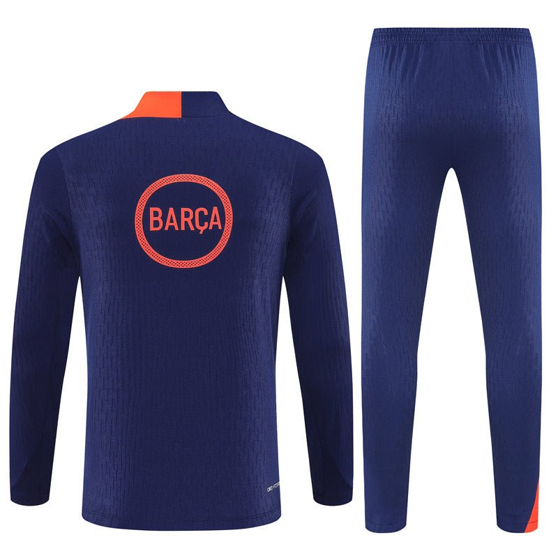 25/26 FC Barcelona Training Blue/Orange Kids Size Tracksuit