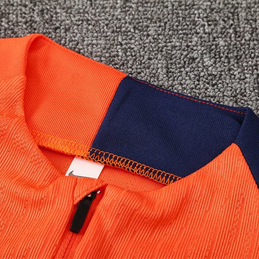 25/26 FC Barcelona Training Orange/Blue Kids Size Tracksuit