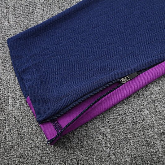 25/26 FC Barcelona Training Purple/Blue Kids Size Tracksuit