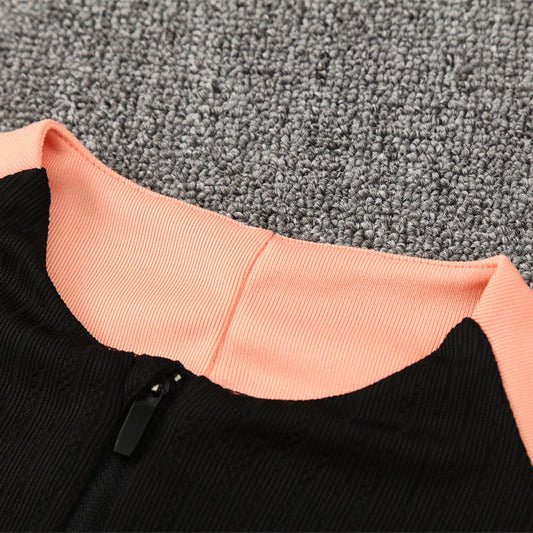 25/26 France Training Black/Light Pink Kids Size Tracksuit