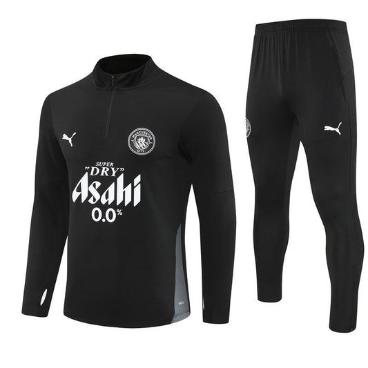 25/26 Manchester City x Asahi Black Kids Size Tracksuit