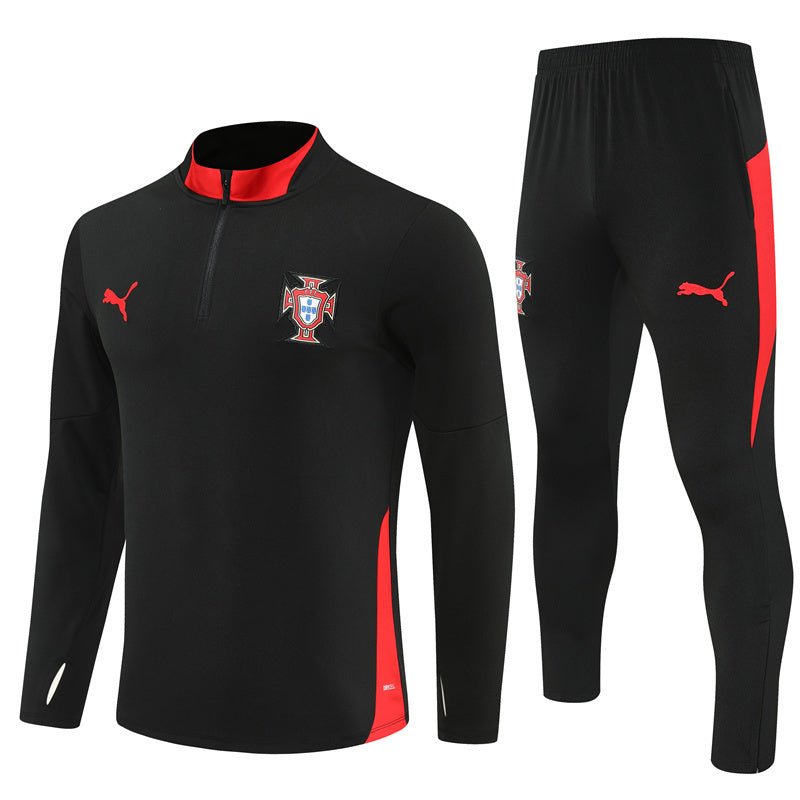 25/26 Portugal Training Black Kids Size Tracksuit