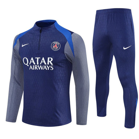 25/26 PSG Training Blue/Grey Kids Size Tracksuit