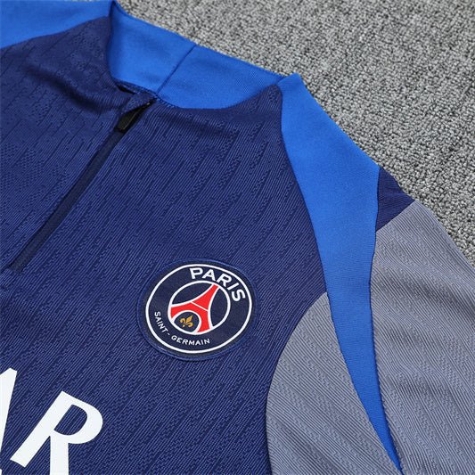 25/26 PSG Training Blue/Grey Kids Size Tracksuit