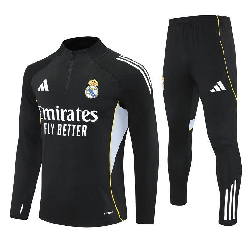 25/26 Real Madrid 1/4 Zip Training Kids Size Tracksuit