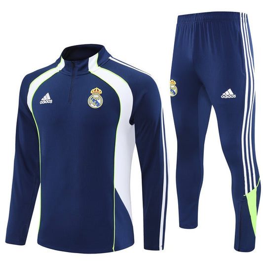 25/26 Real Madrid Retro Blue Kids Size Tracksuit