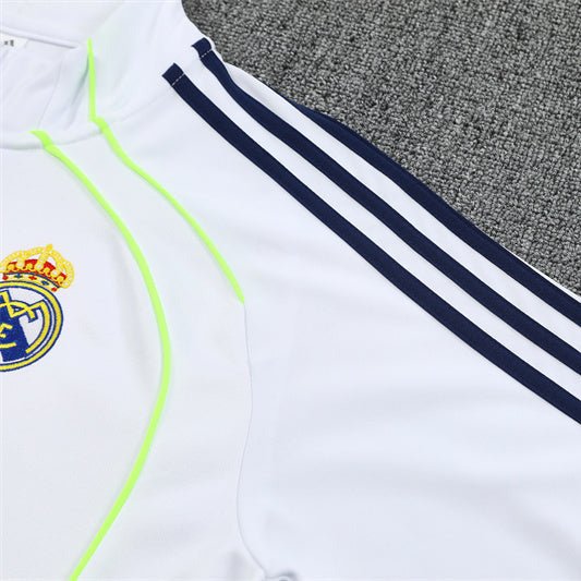 25/26 Real Madrid Retro White Kids Size Tracksuit