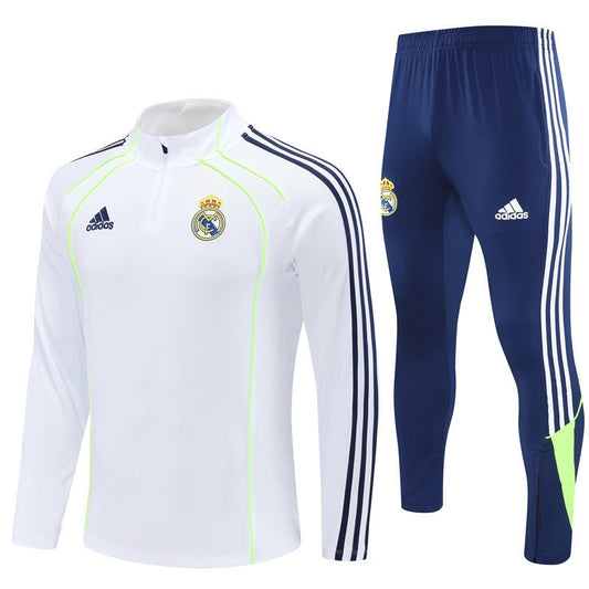 25/26 Real Madrid Retro White Kids Size Tracksuit
