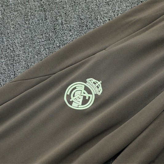 25/26 Real Madrid Training Dark Olive Kids Size Tracksuit