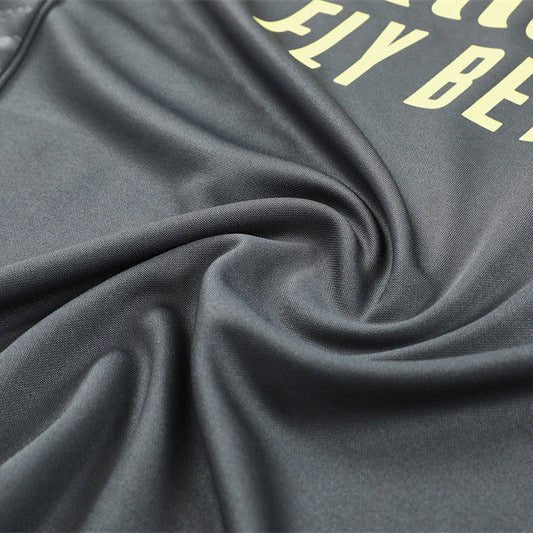 25/26 Real Madrid Training Grey/Yellow Kids Size Tracksuit