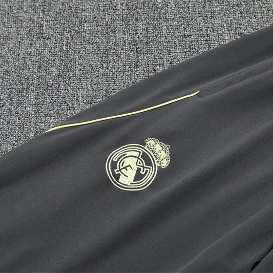 25/26 Real Madrid Training Grey/Yellow Kids Size Tracksuit