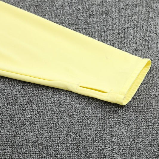 25/26 Real Madrid Training Grey/Yellow Kids Size Tracksuit